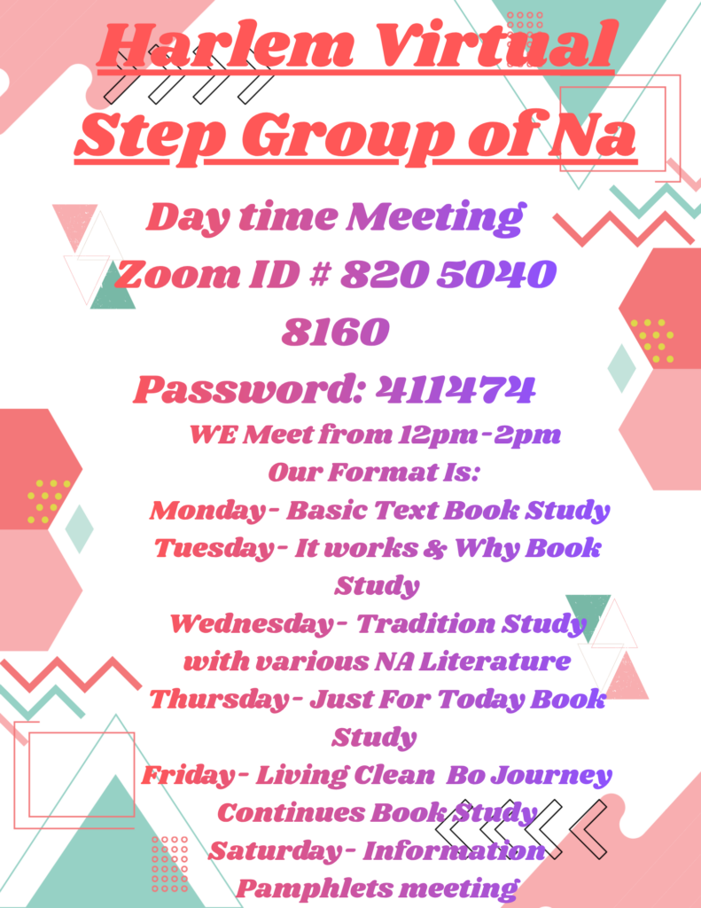 harlem virtual step study group day flyer