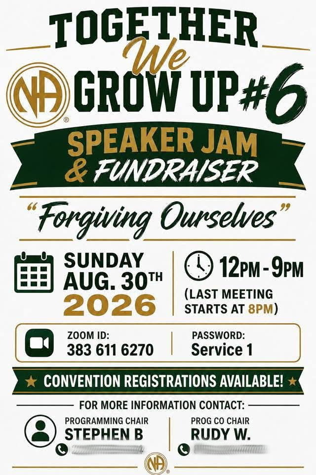 speaker jam flyer together we grow up august 30 2026