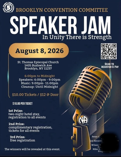 bcna5 speaker jam flyer