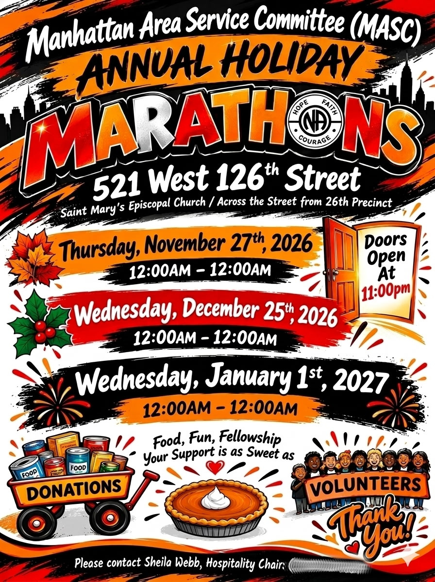 annual holiday marathons flyer